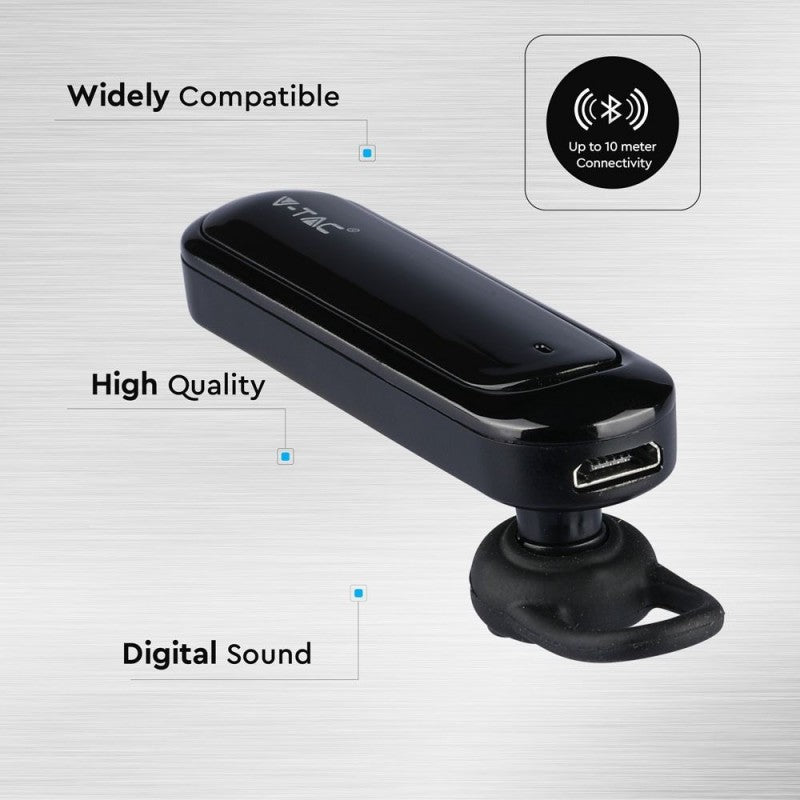 Carica immagine in Galleria Viewer, Auricolare bluetooth per musica e chiamate bianco 70 mAh