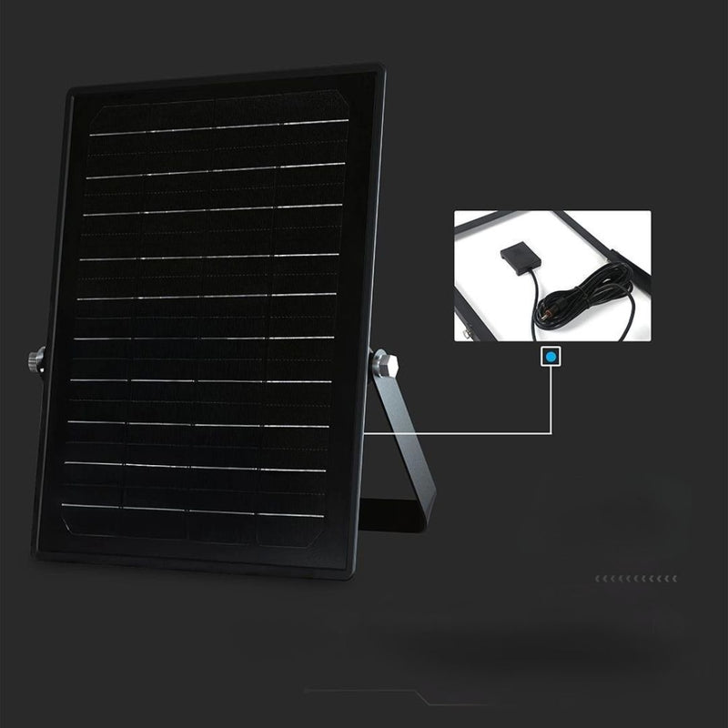 Carica immagine in Galleria Viewer, 10W LED Solar Floodlight LiFePo Battery Black CCT 4000K+6000K