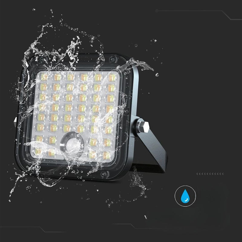 Carica immagine in Galleria Viewer, 10W LED Solar Floodlight LiFePo Battery Black CCT 4000K+6000K