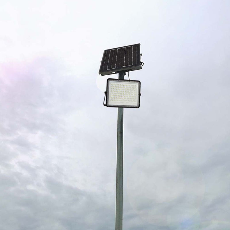 Carica immagine in Galleria Viewer, 20W LED Solar Floodlight 6400K Replaceable Battery 3m Wire Black Body