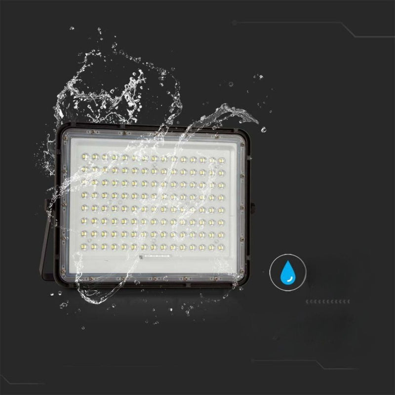 Carica immagine in Galleria Viewer, 20W LED Solar Floodlight 6400K Replaceable Battery 3m Wire Black Body