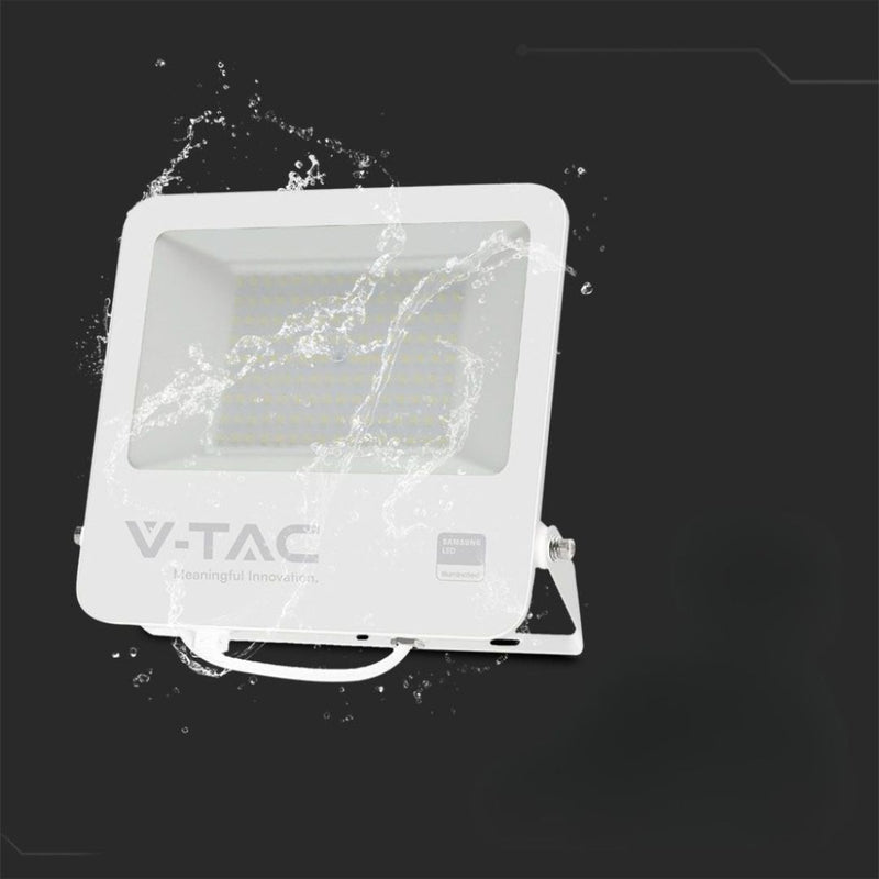 Carica immagine in Galleria Viewer, 100W LED Floodlight SMD SAMSUNG CHIP 1m Wire White Body Grey Frosted Glass 6500K