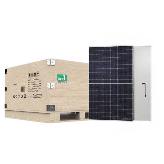 Set 5.7kW con 12 Pannelli Solari Fotovoltaici Moduli 480W OSDA Solar TIER-1 Monocristallino N-Type TOPCon Silver Frame IP67/IP68 1903x1134x30mm