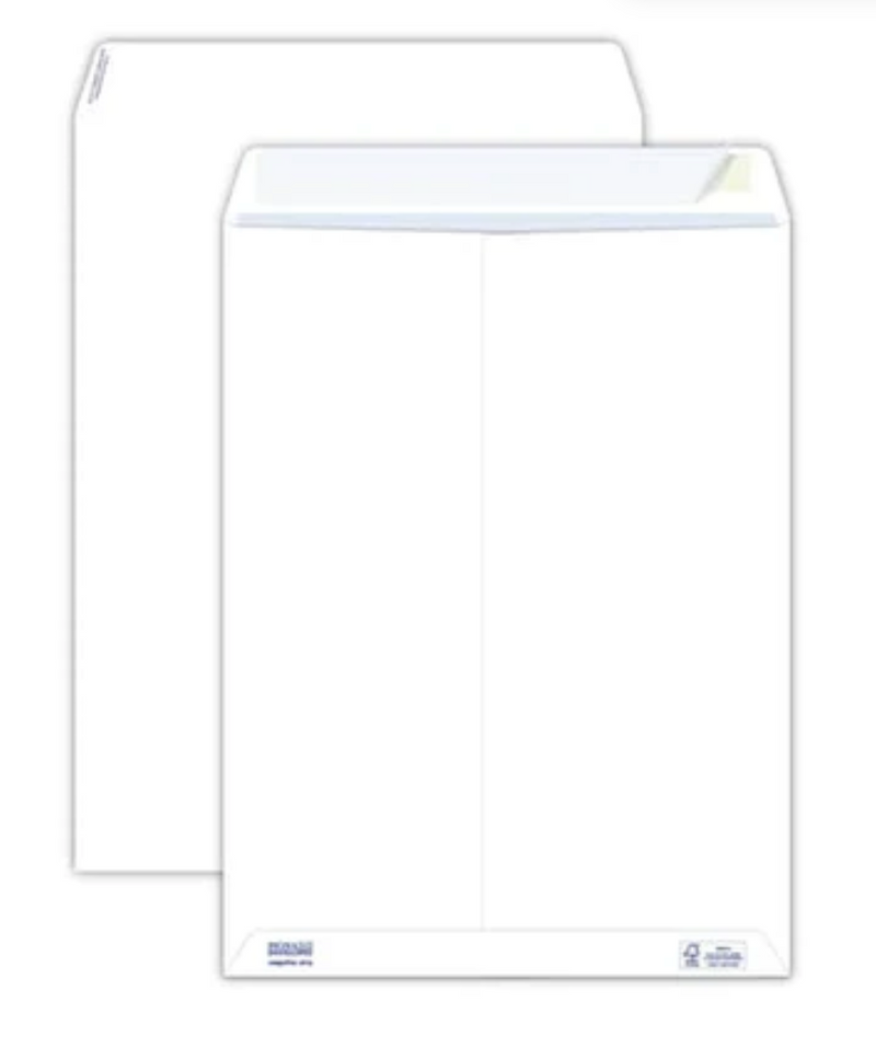 Carica immagine in Galleria Viewer, Buste a sacco autoadesive 30×40 cm bianche – 100 g/m², senza finestra