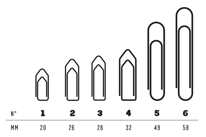 Carica immagine in Galleria Viewer, Fermagli Leone in varie misure scatola 100 pezzi