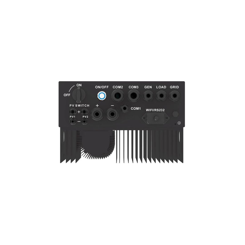 Carica immagine in Galleria Viewer, Inverter Ibrido Monofase 6kW Nero - Garanzia 10 anni CEI 0-21