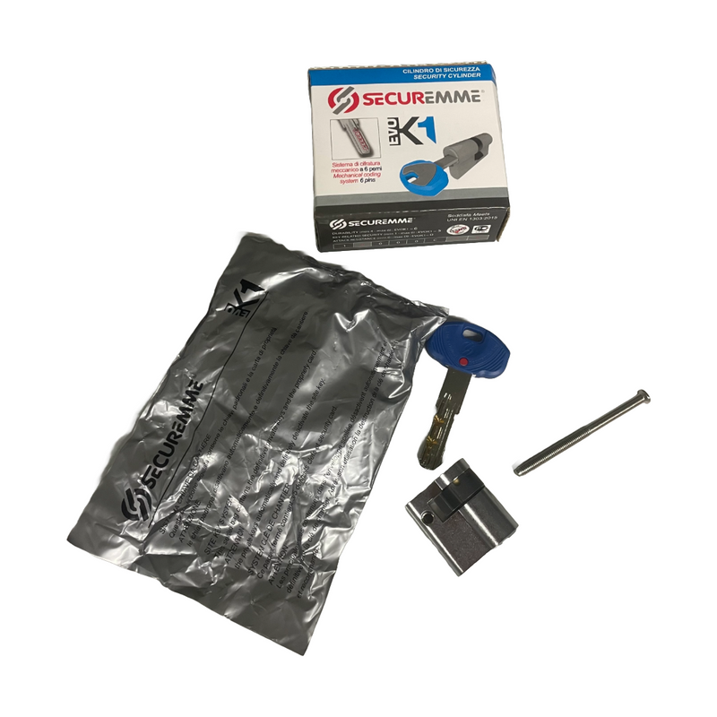 Carica immagine in Galleria Viewer, Mezzo cilindro EvoK1 25-10 CS – 1 chiave cantiere + 3 chiavi sigillate a duplicazione controllata