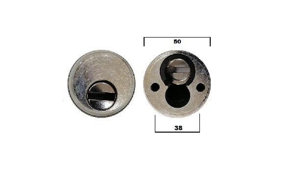 Carica immagine in Galleria Viewer, Kit serratura FORTEZZA Ø50xh25 mm ottone lucido
