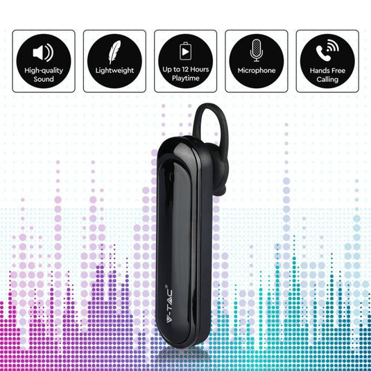 Auricolare bluetooth per chiamate musica 170 mah