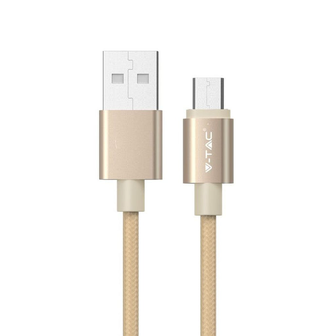 Cavo Micro USB 1 m Ricarica Rapida 2,4 A – Serie Platinum Oro