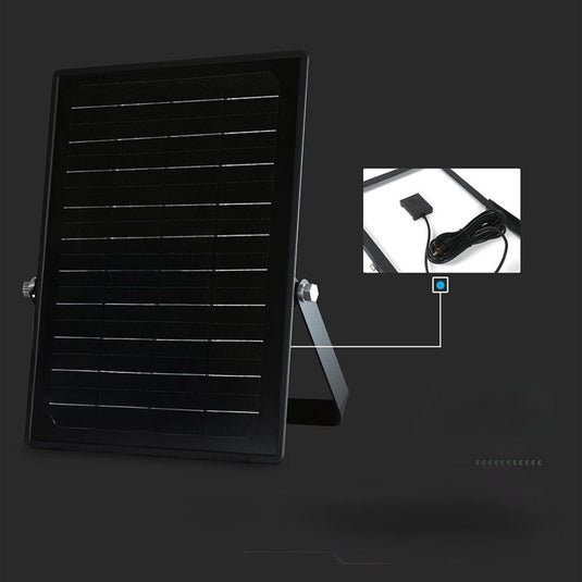 Faro LED Solare 10W con Telecomando – 1500lm, 2 Toni di Luce, Cavo 5m