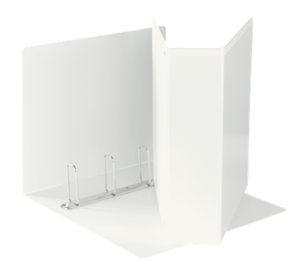 Raccoglitore personalizzabile A4 4 anelli “D” 65 mm – Formato Maxi, rivestimento PP effetto pelle