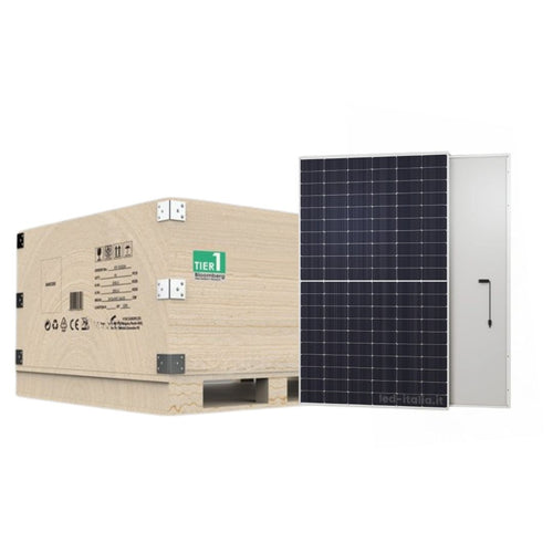 Set 3.8kW con 8 Pannelli Solari Fotovoltaici Moduli 480W OSDA Solar TIER-1 Monocristallino N-Type TOPCon Silver Frame IP67/IP68 1903x1134x30mm