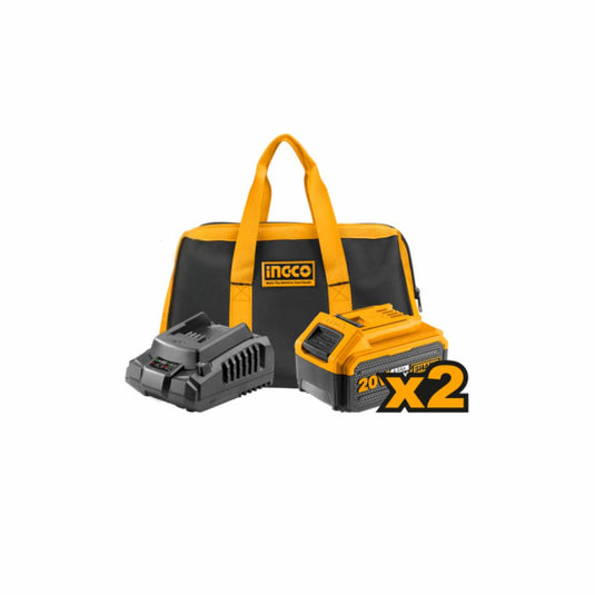 Smerigliatrice angolare 115 mm Brushless 20V con 2×4.0Ah + borsa + caricatore + 10 dischi
