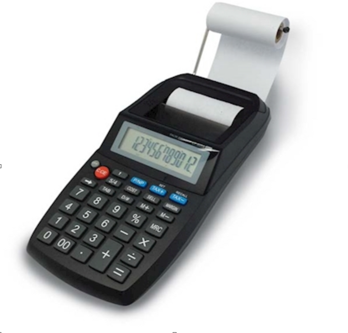 Calcolatrice scrivente da tavolo PROF350 – LCD 12 cifre, stampante ad impatto