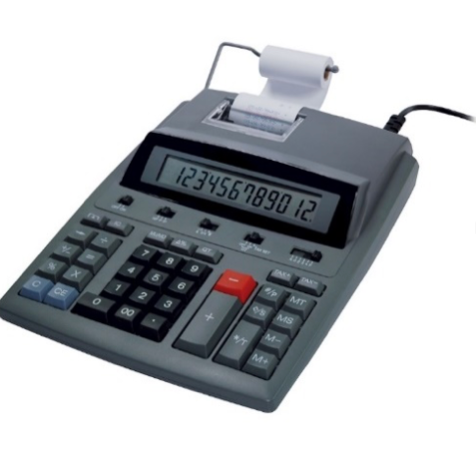 Calcolatrice scrivente PROF500 - 12 cifre, lps, stampa rosso/nero, nastro 57 mm