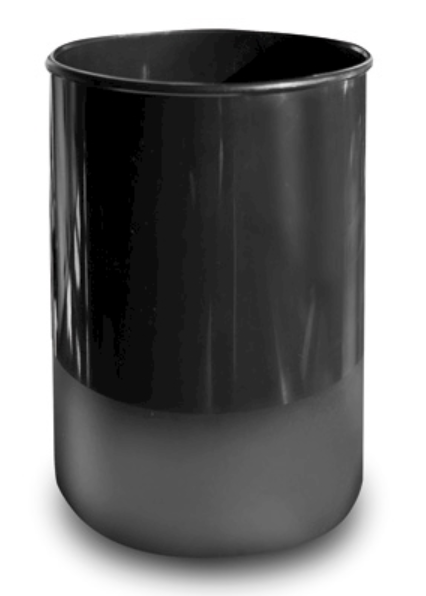 BICCHIERE PORTA PENNE IN PLASTICA NERO