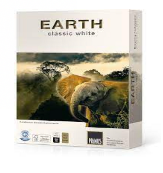 Carta riciclata Primus Earth Classic White A4 – 80 g/m², 5 confezione risparmio (2500 fogli)