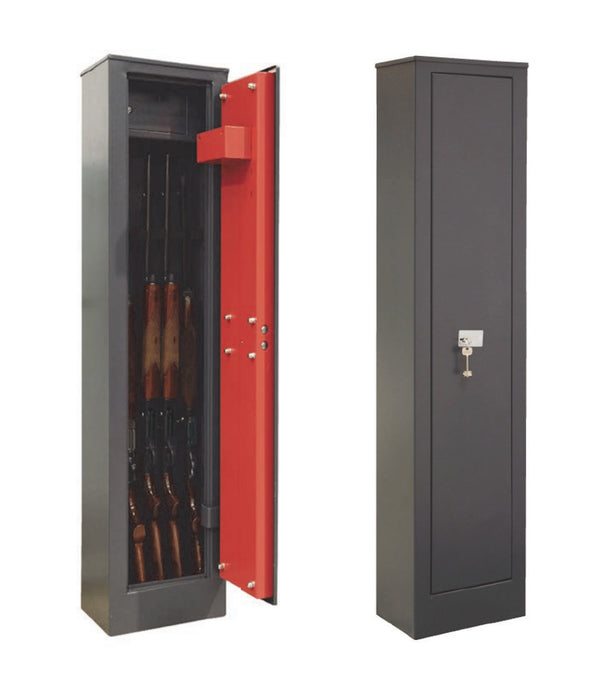 Armadio portafucili blindato da 5 e 7 fucili con spessore lamiera 2 millimetri