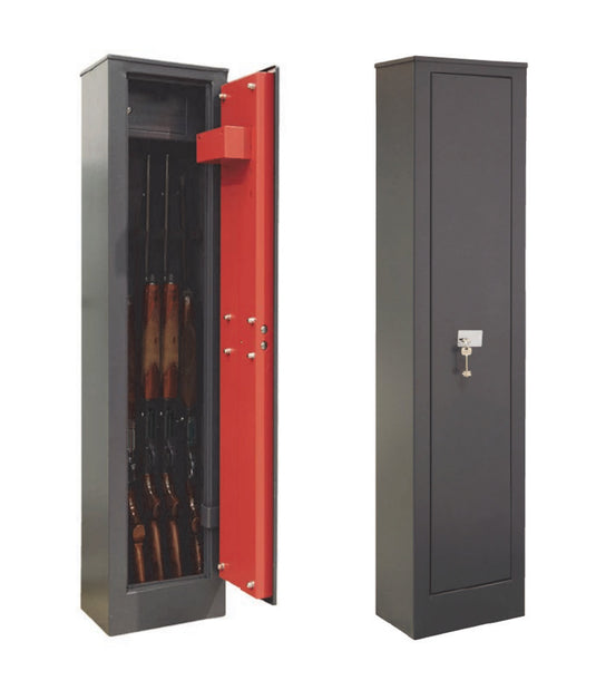Armadio portafucili blindato da 5 e 7 fucili con spessore lamiera 2 millimetri