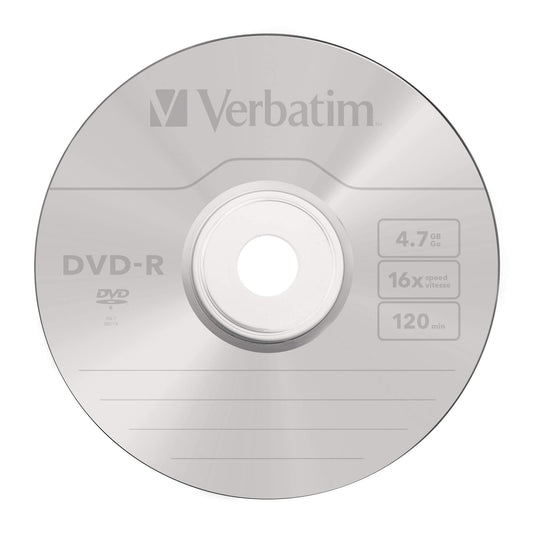DVD-R Verbatim Printable 4,7 GB 16x – Confezione 10 pezzi
