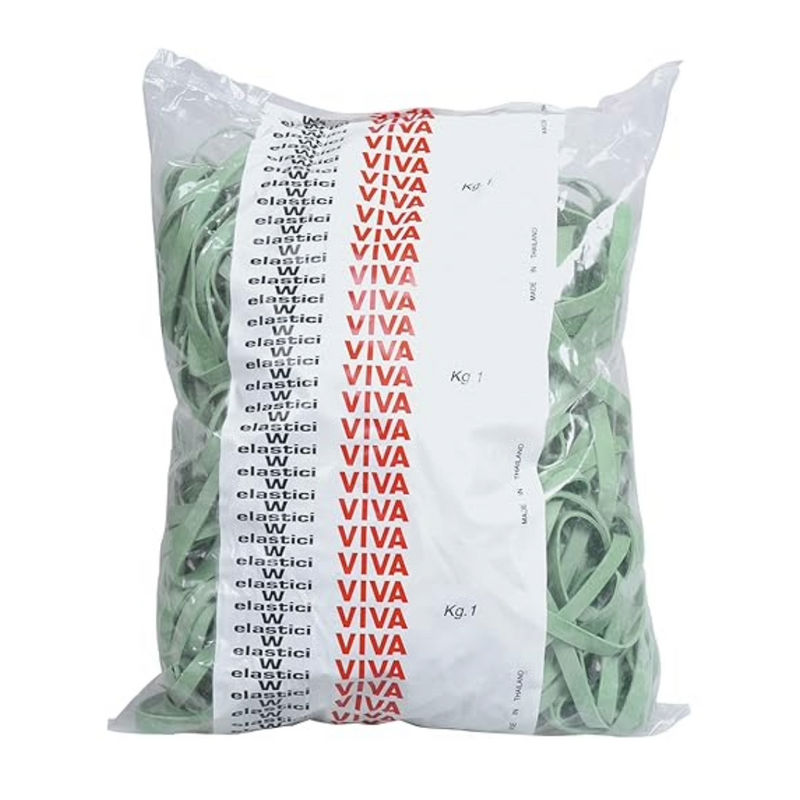 Carica immagine in Galleria Viewer, Elastici a fettuccia verde Ø12 cm × 8 mm – Sacchetto 1 kg
