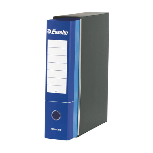 Raccoglitori Esselte Essentials Protocollo D8 Blu con custodia – Conf. 6 pz