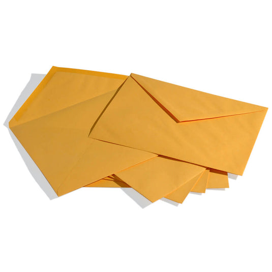 Buste gialle postali 12x18 cm per corrispondenza 500 pezzi