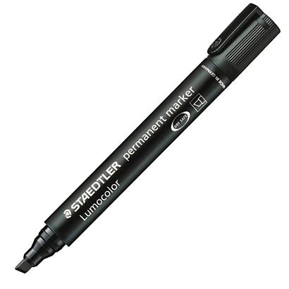 STAEDTLER LUMACOLOR MARCATORE PERMANENTE PUNTA SCALPELLO CONF. 10 PZ.