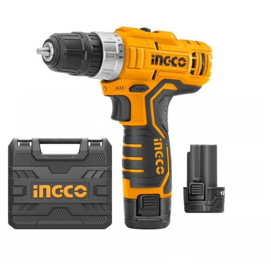 Trapano avvitatore INGCO 12V con 2 batterie
