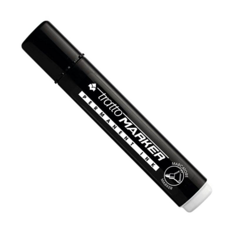 Carica immagine in Galleria Viewer, Set di 12 pz - Marcatore permanente a base alcol n. 1 – punta tonda 1‑2 mm, nero
